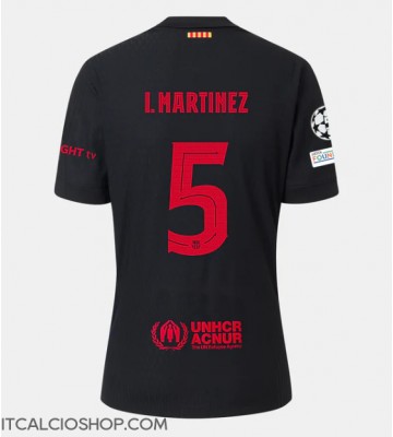 Barcelona Inigo Martinez #5 Seconda Maglia 2024-25 Manica Corta